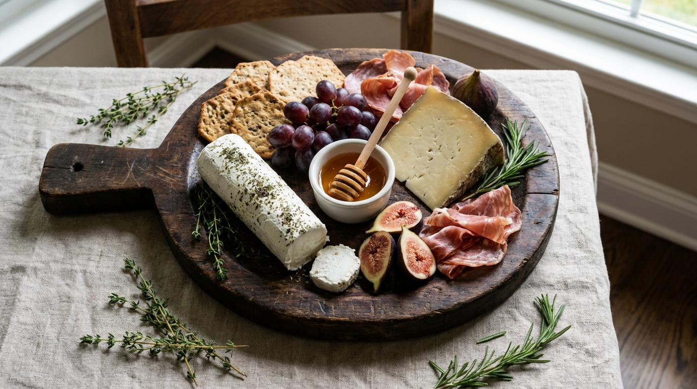 Goat cheese board