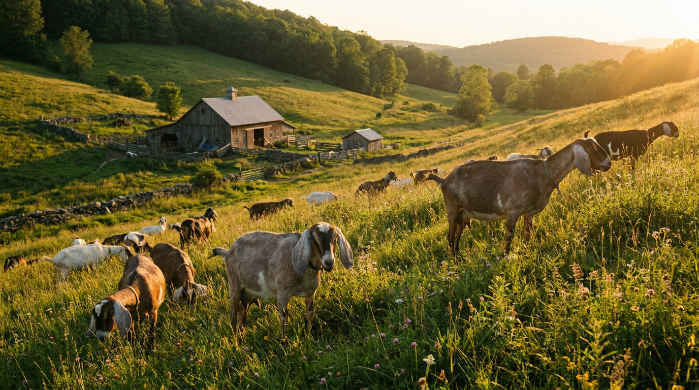 Pasture-Raised Goats